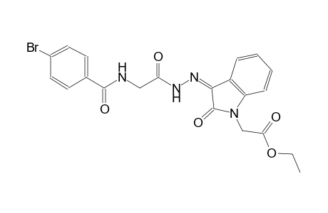 ethyl [(3Z)-3-({[(4-bromobenzoyl)amino]acetyl}hydrazono)-2-oxo-2,3-dihydro-1H-indol-1-yl]acetate