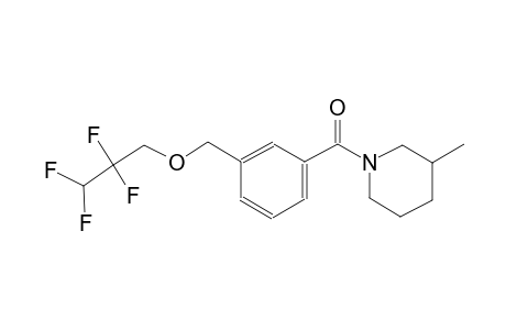 3-methyl-1-{3-[(2,2,3,3-tetrafluoropropoxy)methyl]benzoyl}piperidine