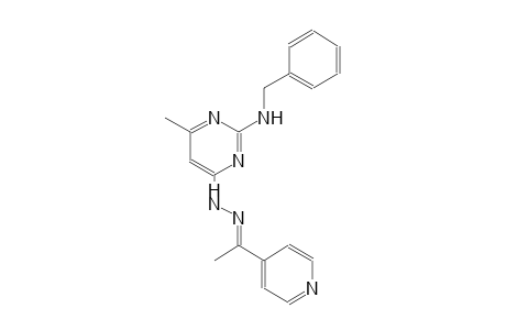 (1E)-1-(4-pyridinyl)ethanone [2-(benzylamino)-6-methyl-4-pyrimidinyl]hydrazone