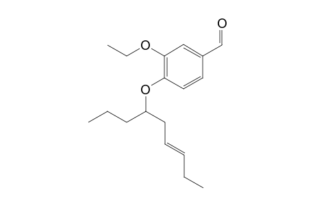 (E)-3-ethoxy-4-(non-6-en-4-yloxy)benzaldehyde