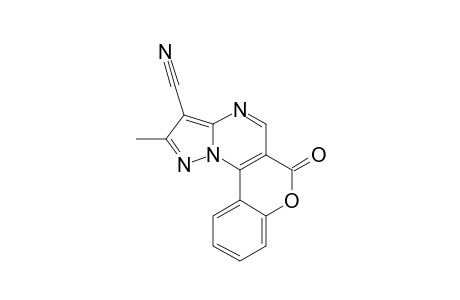 3-Cyano-2-methyl-6H-[1]-benzopyrano[3,4-e]pyrazolo[1,5-a]pyrimidin-6-one