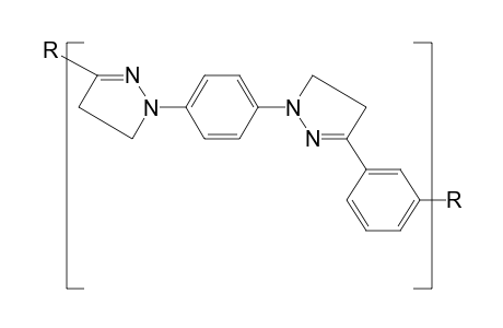 Polymeric pyrazole with aromatic bridges