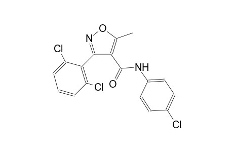 N-(4-chlorophenyl)-3-(2,6-dichlorophenyl)-5-methyl-4-isoxazolecarboxamide