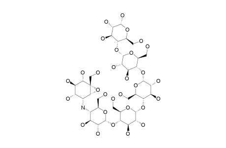 CKD-711A;O-[4-DEOXY-4-(2,3-EPOXY-3-HYDROXYMETHYL-4,5,6-TRIHYDROXYCYCLOHEXANE-1-YL-AMINO)-ALPHA-D-GLUCOPYRANOSYL]-(1->4)-O-ALPHA-D-GLUCOPYRANOSYL-(1->4)-ALPHA-D