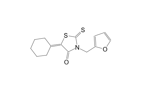 5-cyclohexylidene-3-(2-furylmethyl)-2-thioxo-1,3-thiazolidin-4-one