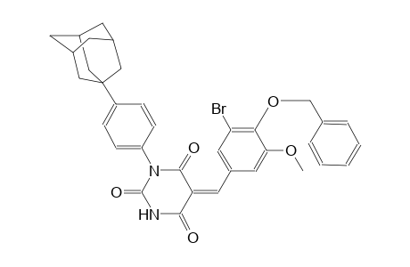 (5Z)-1-[4-(1-adamantyl)phenyl]-5-[4-(benzyloxy)-3-bromo-5-methoxybenzylidene]-2,4,6(1H,3H,5H)-pyrimidinetrione