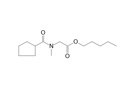 Sarcosine, N-(cyclopentylcarbonyl)-, pentyl ester