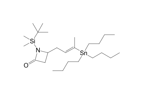 1-(t-Butyldimethylsilyl)-4-[3'-tris(butyl)stannyl-2'-butenyl]-2-azetidinone