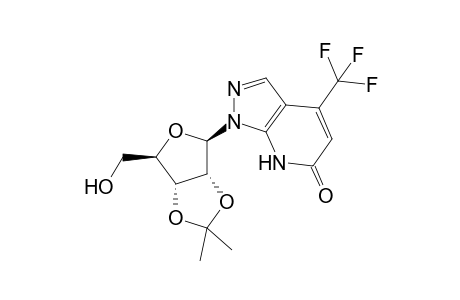 4-(trifluoromethyl)-1-(2,3-o-isopropylidene-,beta.,D-ribofuranosyl)-1H-pyrazolo[3,4-b]pyridine-6(7H)-one