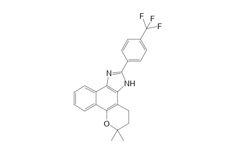 4,5-Dihydro-6,6-dimethyl-6H-2-(4'-trifluoromethylphenyl)-pyran[b-4,3]naphth[1,2-d] imidazole