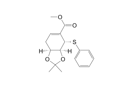 (3aS,4S,7aS)-2,2-dimethyl-4-(phenylthio)-3a,4,7,7a-tetrahydro-1,3-benzodioxole-5-carboxylic acid methyl ester
