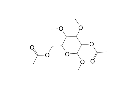 Methyl 2,6-di-O-acetyl-3,4-di-O-methylhexopyranoside