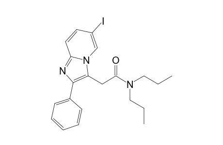 2-(6-iodanyl-2-phenyl-imidazo[1,2-a]pyridin-3-yl)-N,N-dipropyl-ethanamide