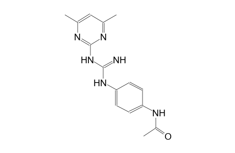 N-(4-{[[(4,6-dimethyl-2-pyrimidinyl)amino](imino)methyl]amino}phenyl)acetamide