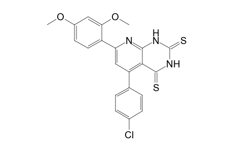 5-(4-Chlorophenyl)-7-(2,4-dimethoxyphenyl)-1H-pyrido[2,3-d]pyrimidine-2,4-dithione