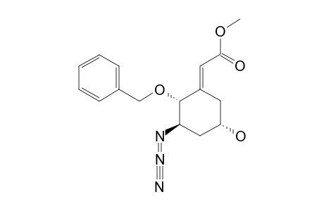 (2-S,3-R,5-R)-3-AZIDO-2-BENZYLOXY-5-HYDROXY-1-(METHOXYCARBONYLMETHYLENE)-CYCLOHEXANE