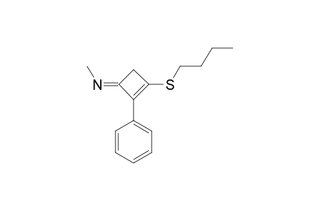 N-METHYL-3-BUTYLSULFANYL-2-PHENYL-2-CYCLOBUTENIMINE