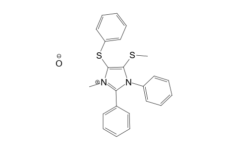 1-Methyl-4-(methylthio)-2,3-diphenyl-5-(phenylthio)imidazolium hydroxide
