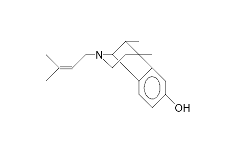 cis-2'-Hydroxy-5,9-dimethyl-2-(3-methyl-2-butenyl)-6,7-benzomorphan