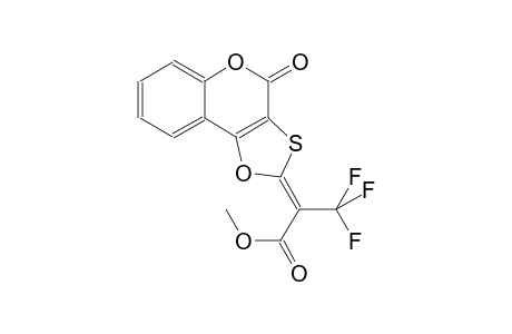 propanoic acid, 3,3,3-trifluoro-2-(4-oxo-4H-[1,3]oxathiolo[4,5-c][1]benzopyran-2-ylidene)-, methyl ester, (2Z)-