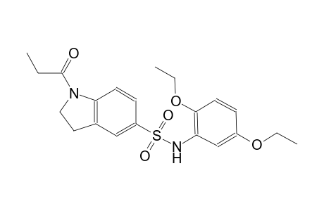 N-(2,5-diethoxyphenyl)-1-propionyl-5-indolinesulfonamide