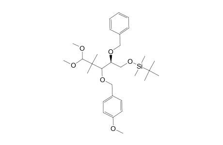 (3R,4S)-4-BENZYLOXY-5-(TERT.-BUTYLDIMETHYLSILOXY)-3-(PARA-METHOXYBENZYLOXY)-2,2-DIMETHYLPENTANAL-DIMETHYL-ACETAL