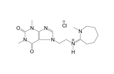 1H-purine-7-ethanaminium, N-[(2Z)-hexahydro-1-methyl-2H-azepin-2-ylidene]-2,3,6,7-tetrahydro-1,3-dimethyl-2,6-dioxo-, chloride
