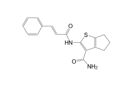 4H-cyclopenta[b]thiophene-3-carboxamide, 5,6-dihydro-2-[[(2E)-1-oxo-3-phenyl-2-propenyl]amino]-