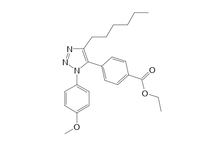 4-{4-n-Hexyl-1-(4-methoxyphenyl)-1H-1,2,3-triazol-5-yl}benzoic acid ethyl ester