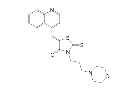 4-thiazolidinone, 3-[3-(4-morpholinyl)propyl]-5-(4-quinolinylmethylene)-2-thioxo-, (5Z)-