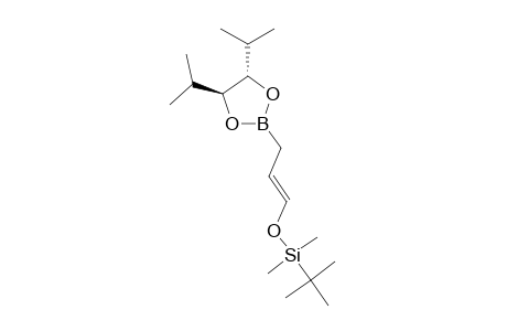 tert-butyl-[(E)-3-[(4S,5S)-4,5-di(propan-2-yl)-1,3,2-dioxaborolan-2-yl]prop-1-enoxy]-dimethylsilane