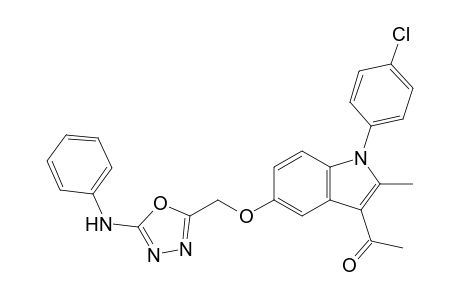 1-[1-(4-chlorophenyl)-2-methyl-5-[(5-phenylazanyl-1,3,4-oxadiazol-2-yl)methoxy]indol-3-yl]ethanone