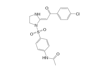 N-[4-[(2E)-2-[2-(4-chlorophenyl)-2-keto-ethylidene]imidazolidin-1-yl]sulfonylphenyl]acetamide