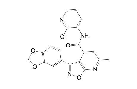 3-(1,3-benzodioxol-5-yl)-N-(2-chloro-3-pyridinyl)-6-methylisoxazolo[5,4-b]pyridine-4-carboxamide