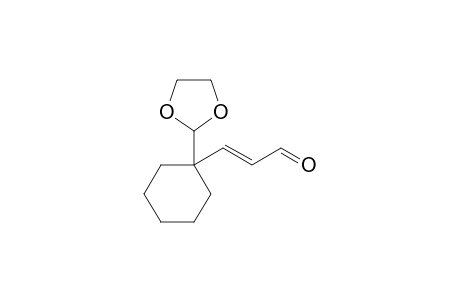 (E)-3-[1-(1,3-dioxolan-2-yl)cyclohexyl]-2-propenal