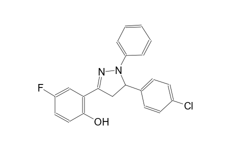 2-[5-(4-chlorophenyl)-1-phenyl-4,5-dihydro-1H-pyrazol-3-yl]-4-fluorophenol