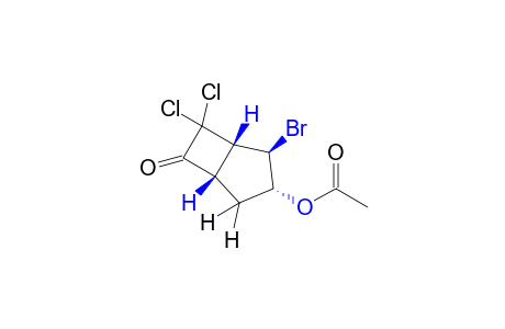 2-exo-bromo-7,7-dichloro-3-endo-hydroxybicyclo[3.2.0]heptan-6-one acetate