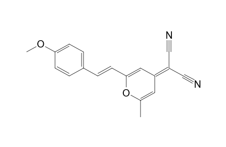 Propanedinitrile, 2-[2-[2-(4-methoxyphenyl)ethenyl]-6-methyl-4H-pyran-4-ylidene]-