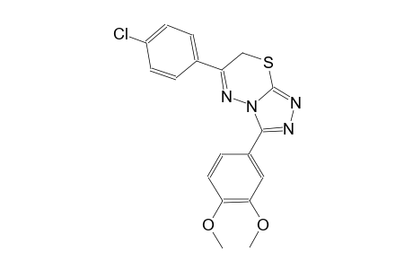 6-(4-chlorophenyl)-3-(3,4-dimethoxyphenyl)-7H-[1,2,4]triazolo[3,4-b][1,3,4]thiadiazine