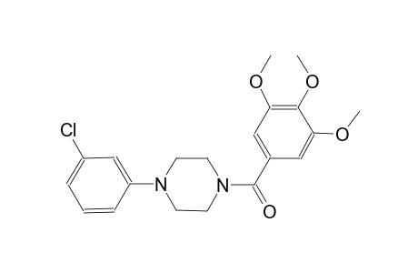 1-(3-chlorophenyl)-4-(3,4,5-trimethoxybenzoyl)piperazine