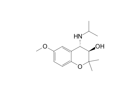 trans-3,4-Dihydro-6-methoxy-2,2-dimethyl-4-isopropylamino-2H-1-benzopyran-3-ol