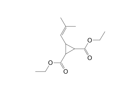 Diethyl 3-(2-methyl-1-propenyl)-1,2-cyclopropanedicarboxylate