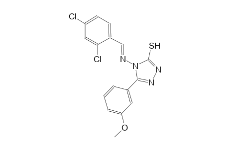 4-{[(E)-(2,4-dichlorophenyl)methylidene]amino}-5-(3-methoxyphenyl)-4H-1,2,4-triazole-3-thiol