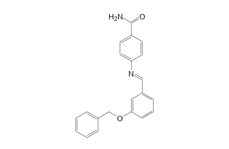 4-(((E)-[3-(Benzyloxy)phenyl]methylidene)amino)benzamide