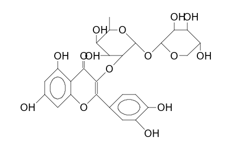 Quercetin-3-A-L-(2-O-A-L-rhamnopyranosyl)-arabinopyranoside