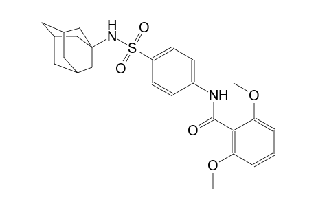 N-{4-[(1-adamantylamino)sulfonyl]phenyl}-2,6-dimethoxybenzamide