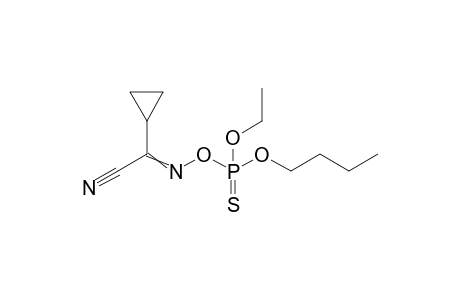 4,6-Dioxa-3-aza-5-phosphadec-2-enenitrile, 2-cyclopropyl-5-ethoxy-,5-sulfide