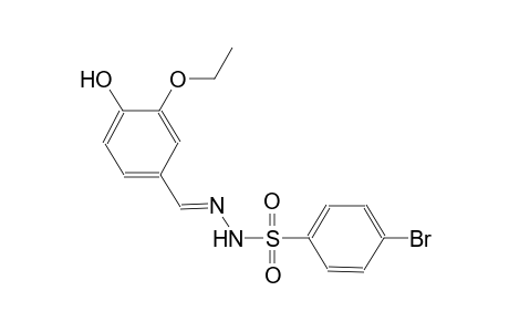 4-bromo-N'-[(E)-(3-ethoxy-4-hydroxyphenyl)methylidene]benzenesulfonohydrazide