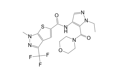 1H-thieno[2,3-c]pyrazole-5-carboxamide, N-[1-ethyl-5-(4-morpholinylcarbonyl)-1H-pyrazol-4-yl]-1-methyl-3-(trifluoromethyl)-