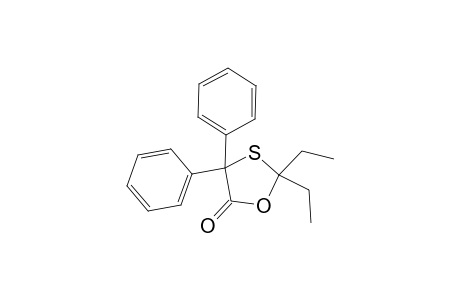 1,3-Oxathiolan-5-one, 2,2-diethyl-4,4-diphenyl-